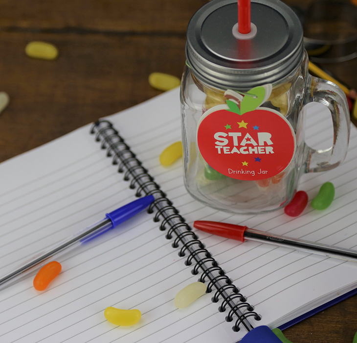 “Star teacher” glass jar thank you teacher gift